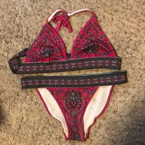 VS Cute Patterned Bikini Set